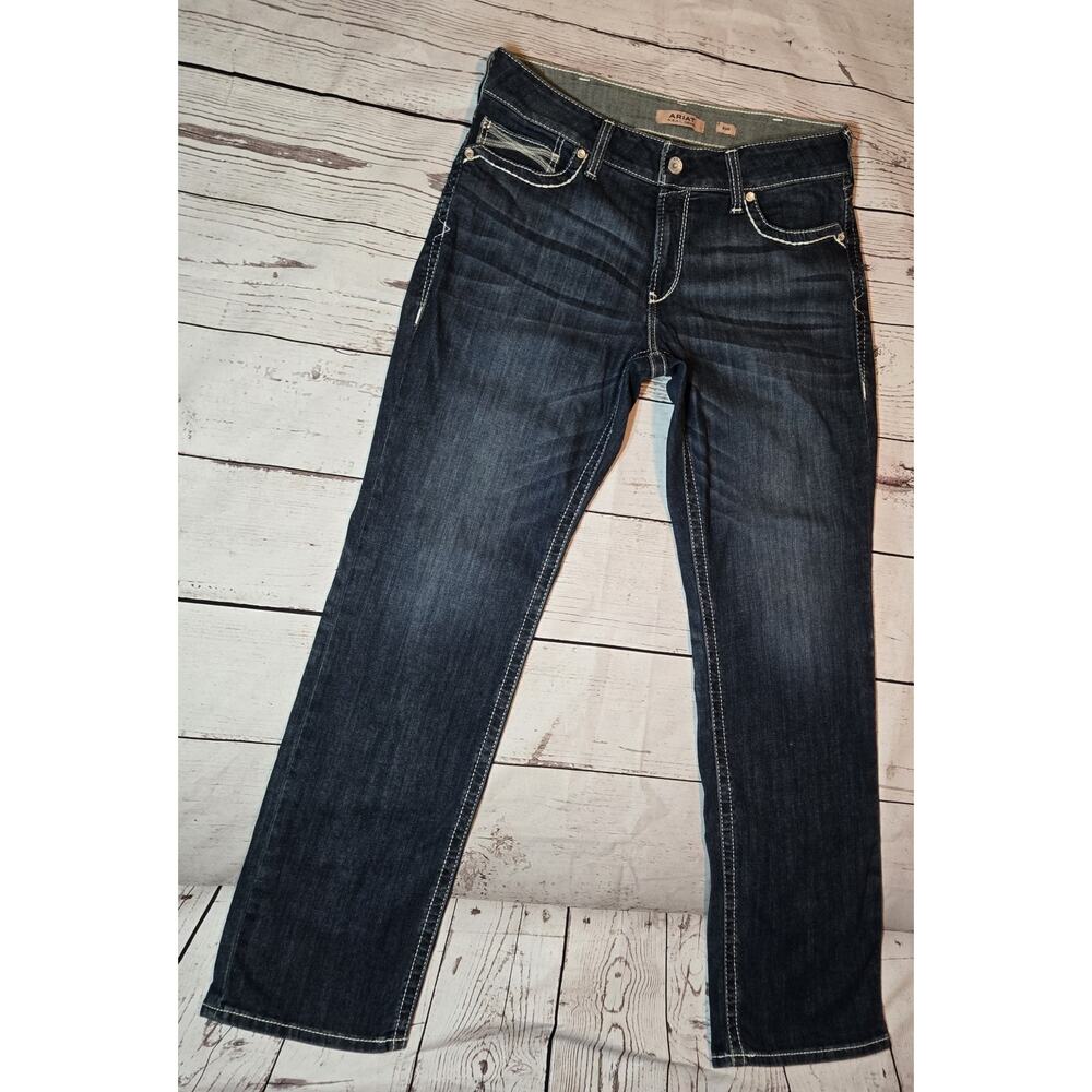 Ariat Jeans Women 33R REAL Denim Dresden Mid Rise Stretch Ivy Stackable Straight